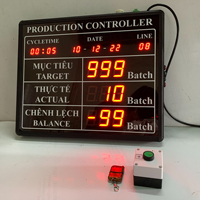 Contador de Plástico Resistente a Impactos, Estructura Robusta, Duradero, de Alta Resistencia, con Pantalla LED, Función de Temporizador, USB/Batería