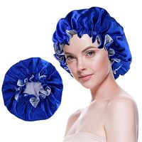 Bonnet de nuit réversible en satin de soie double couche unisexe extra large pour le sport, avec support pour tresses longues et bouclées - Direct Usine