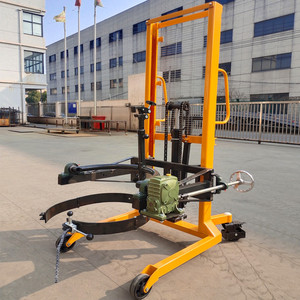 Volteador de bidones de aceite Da450 1160x1000x2100mm, transpaleta manual industrial de acero con manivela para manipulación y descarga - Product Image 1