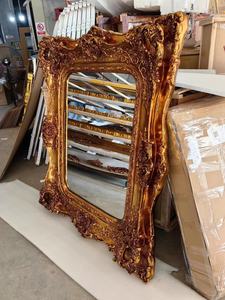 Khung tranh gương vẽ tranh nghệ thuật Baroque cổ điển lớn, trang trí cầu kỳ, dát vàng, đặt làm riêng - Product Image 3