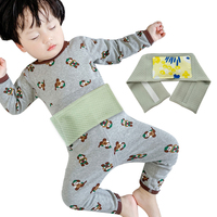 Ceinture ventrale personnalisée pour soulager les coliques et les gaz, avec pack de gel chaud/froid, enveloppement doux pour nouveau-nés pour le confort des bébés ayant le ventre sensible
