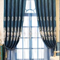 Rideaux de style européen de luxe, rideaux occultants 3D de haute qualité pour salon