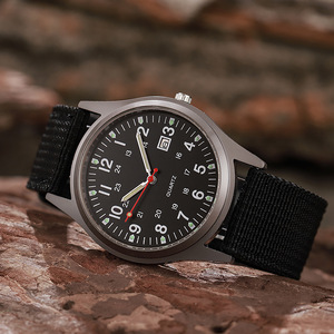 Relojes Deportivos de Cuarzo con Correa de Tela y Caja de Aleación para Hombre, con Logotipo Personalizado, Nuevos - Product Image 3