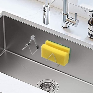 304 Stainless Steel Sponge <b>Rack</b> Magnetic No Drill Required Kitchen Sink Storage <b>Rack</b> For Cleaning Sponges And <b>Cloths</b> - Product Image 2