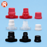 Capuchon en plastique de 15 mm de couleur personnalisée, résistant aux fuites, pour sachets souples de sauces et liquides cosmétiques