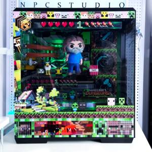 <span class=keywords><strong>PC</strong></span> de bureau complet en métal ATX sur le thème de <span class=keywords><strong>Minecraft</strong></span> entièrement assemblé tout neuf prêt à l'emploi - Product Image 5