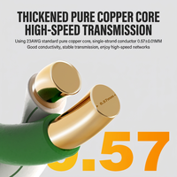 Cable LAN Cat6 F/UTP de 305m (1000 pies), 23AWG, Cobre Sólido, 4 Pares, Blindado con Lámina, 250MHz, Cable de Red Ethernet, Venta al Por Mayor de Fábrica OEM