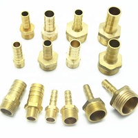 Adaptateur de coupleur en cuivre, raccord de tuyau en laiton de 4mm 6mm 8mm 10mm 12mm 19mm, connecteur mâle BSP 1/8 "1/4" 1/2 "3/8" BSP