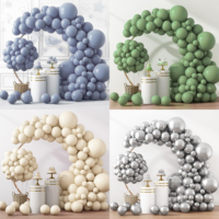 Kit d'arche de ballons rose, bleu et or pour fête d'anniversaire, mariage, baby shower, décoration de fête, fournitures de ballons