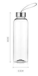 200 件定制最便宜水瓶批发定制不含 BPA 550 毫升 AS 塑料水瓶带肩带促销水瓶 - Product Image 6