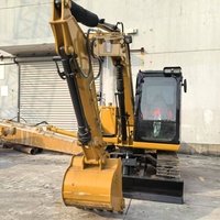 Mini pelleteuse d'occasion de 7 tonnes CAT 306 307E Excavateur Caterpillar 307D d'occasion avec marteau en vente