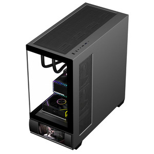 Boîtier d'ordinateur de jeu ATX Ruix HALO-X Pro avec écran LCD ARGB, vue complète en verre, compatible avec un système AIO de 360 mm - Product Image 3