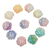Boucle de chaussure en plastique/résine à effet œil de chat Aurora tridimensionnel, colle à effet goutte, pour téléphone, boucles d'oreilles, cadeau d'affaires