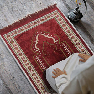 <span class=keywords><strong>Tapis</strong></span> de prière islamique en jute kilim, doux et épais, de qualité supérieure, nouveau design, super doux en polyester pour l'imam - Product Image 1