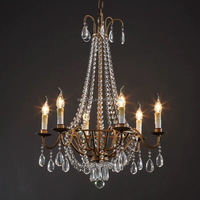 Plafonnier suspendu en cristal au design moderne, disponible en europe, luminaire décoratif d'intérieur, idéal pour une villa, nouveau modèle, vente en gros, usine chinoise