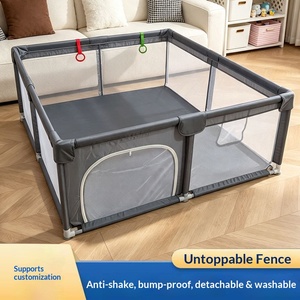 Clôture de jeu pour enfants en gros avec porte, respirante et sécurisée, pour salon intérieur, 180*200, en tissu, pour bébé - Product Image 6