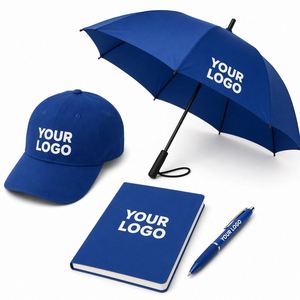 Combo de Regalos Promocionales Corporativos con Impresión de Logotipo en Serigrafía, Gorra de Béisbol, Cuaderno, Bolígrafo, Juego de Paraguas Plegable - Product Image 2