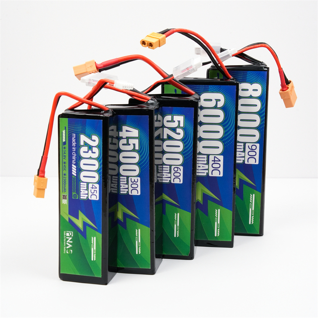 High Power 8000mAh 6S Remote Control Aircraft UAV Battery High Voltage 11.1V 90C Lithium Ion Battery Pack