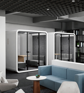 Cabina de Oficina Insonorizada con Marco de Aluminio, Estación de Trabajo Acústica Moderna, Cabina para Reuniones y Negociaciones, Sala de Transmisión en Vivo - Product Image 2