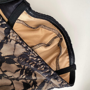 Nouveau haut corset tendance style Ins, tentation sexy, dentelle sans bretelles, taille cintrée, <span class=keywords><strong>dos</strong></span> <span class=keywords><strong>nu</strong></span>, <span class=keywords><strong>bustier</strong></span> noir - Product Image 5