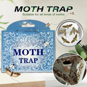 Pièges à mites en papier adhésif pour la lutte antiparasitaire des mites des vêtements, des armoires et des garde-manger, vente en gros - Product Image 1