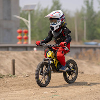 Moto électrique tout-terrain pour enfants, cadre en alliage d'aluminium, moteur sans balais 653W, suspension avant, cadeau de Noël pour enfants, livraison directe d'usine