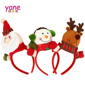 newset Christmas hair accessoires about velvet snowman and Santa Claus headband for hair and decoration