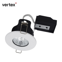 Plafonnier LED encastré 50W haute puissance, étanche IP65, résistant au feu, dimmable, blanc chaud, en fer moderne pour salle de bain et cuisine