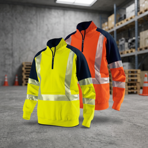 เสื้อกั๊กนิรภัยสีเหลืองปรับแต่งได้ 80% โพลีเอสเตอร์ 20% ผ้าฝ้ายทวิล มองเห็นได้ชัดเจน กันน้ำ สะท้อนแสง ระบายอากาศได้ดี ได้รับการรับรองมาตรฐาน CE - Product Image 3