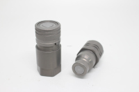 Raccord hydraulique rapide à face plate en acier allié FFH ISO16028, filetage BSPT NPT, coupleur hydraulique à déconnexion rapide