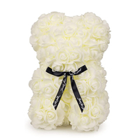Ours en peluche en mousse PE Rose Ours pour cadeau de Noël Rose Ours Cadeau avec Rose Ours Cadeau de Saint Valentin