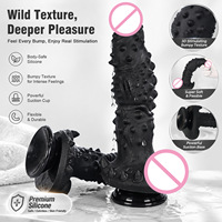 Dildo et plug anal texturés et massants unisexes pour le périnée, avec design étanche et base à forte succion - Jouet sexuel pour adultes