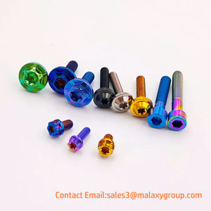 Lichtgewicht roestvrijstalen bevestigingsmiddelen GR5 titaniumlegering bouten <span class=keywords><strong>M5</strong></span> M6 M8 kleurrijk geanodiseerde zeskantbouten voor fiets motorfiets auto - Product Image 4