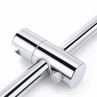Support de pommeau de douche brossé robuste et durable, étanche, pour salle de bain moderne, décoration de projet hôtelier haut de gamme