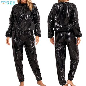 Tuta <span class=keywords><strong>Sauna</strong></span> SeeMore per Dimagrimento, Allenamento, Fitness, Anti-Strappo, Pantaloni <span class=keywords><strong>Sauna</strong></span> per Sudorazione - Product Image 2