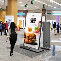 Kiosco de Señalización Interactiva Android de 32 Pulgadas con Pantalla Táctil Capacitiva Full HD, Pantalla de Bienvenida para Tiendas Minoristas, Salas de Exposiciones, Interiores, 2 Años de Garantía