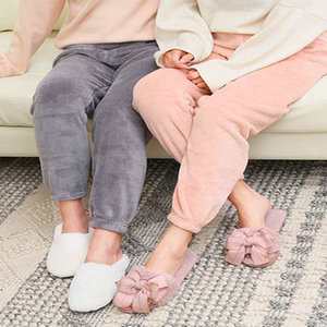 Pantalon en molleton pour femme, modèle DYK001, taille plus, pour l'hiver, 5 couleurs, ultra doux, vente en gros, 1,46 $ - Product Image 2