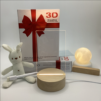 Lampe de bureau LED en bois massif avec tableau d'affichage lumineux USB, veilleuse de chambre pour enfants, lumière blanc chaud, interrupteur central