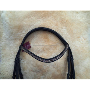 Cavesson-brida de cuero con manivela de alta calidad, suave, acolchada, accesorios para caballos, equipo de salto de caballo, fabricante al por mayor - Product Image 3