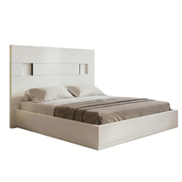 Ensemble de meubles de chambre à coucher de luxe moderne, taille king size, hauteur réglable, 5+ tiroirs, cadre en bois MDF, couleur au choix, maison, hôtel, appartement