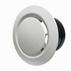 Ventilación de aire ajustable ABS Ventilación de escape de sofito redondo Ventilación de salida de <span class=keywords><strong>ventilador</strong></span> de conducto en Línea Blanca 6 pulgadas - Product Image 4