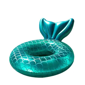 Swimmingpool Beach Party Toy Blau Rosa Meerjungfrau Rückenlehne Aufblasbarer Schwimm ring