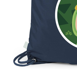 Drawstring <b>Backpack</b> Polyester Zip Pocket Sport Gym Bag Drawstring Durable Eco-Friendly Factory Made Drawstring Bag - Product Image 3