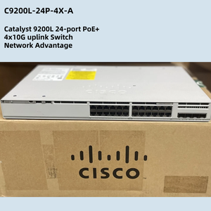 สวิตช์เครือข่าย Catalyst 9200 รุ่นใหม่ C9200L-24P-4X-E ของแท้ 24 พอร์ต - Product Image 3