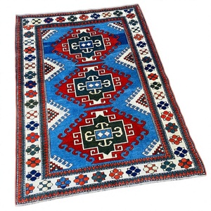 Oushak de lana de alta calidad anudada hecha a mano, nuevas alfombras bordadas modernas con patrón de forro de trabajo para sala de estar, habitaciones de ITHL - Product Image 1