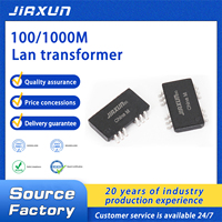 Filtre LAN 10/100 BASE-T à port unique H1631CG à profil bas avec isolation et transformateurs automatiques pour la connectivité réseau