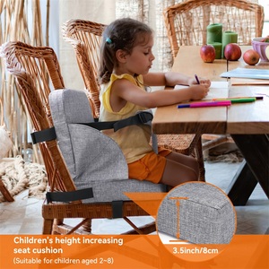 Siège rehausseur personnalisé pour <span class=keywords><strong>chaise</strong></span> de cuisine, siège rehausseur pour tout-petit pour table à manger, siège de repas avec sangles réglables et base antidérapante - Product Image 4