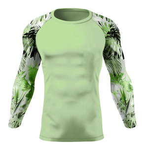 Wholesale <b>Men</b> <b>Compression</b> Rash Guard Long Sleeve Breathable Nylon Workout <b>Shirt</b> Custom Sublimated Gym Wear Custom Logo <b>Men</b> <b>shirt</b> - Product Image 6