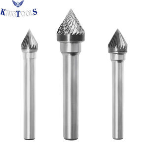 60 °   Fraise rotative conique en carbure de tungstène 3,0 mm (1/8 pouce) 100 % carbure de tungstène fritté compatible avec la meuleuse électrique <span class=keywords><strong>Dremel</strong></span> - Product Image 5