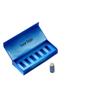 Nouveau produit : Boîte de rangement personnalisée pour flacons de peptides de 3 ml (lot de 2) avec plateau en plastique thermoformé pour expédition